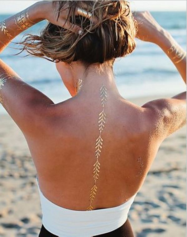 Trendy and shiny metallic flash tattoos to try  7