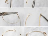 Awesome DIY Triangle Wire Bracelet3