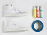 Bright DIY Dyed Neon Sneakers 2