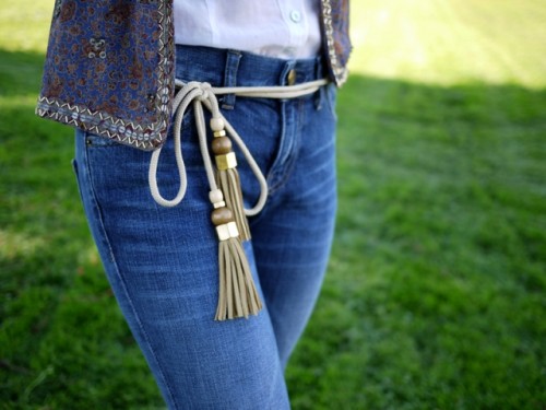 Charm DIY Gucci-Inspired Tassel Belt
