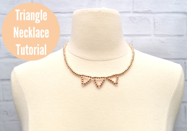 Chic DIY Beaded Triangle Necklace