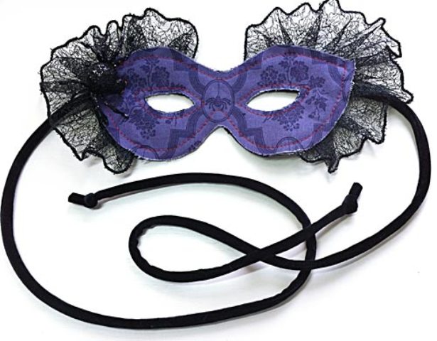 Picture Of Chic DIY Jeweled Spider Mask For Halloween Party 6