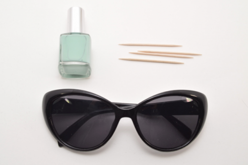 Chic DIY Sunglasses With Nail Polish Dots