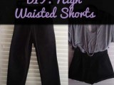 Comfortable DIY High Waisted Shorts from Men’s Pants