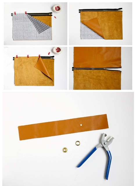 Original And Bright DIY Leather Strap Clutch