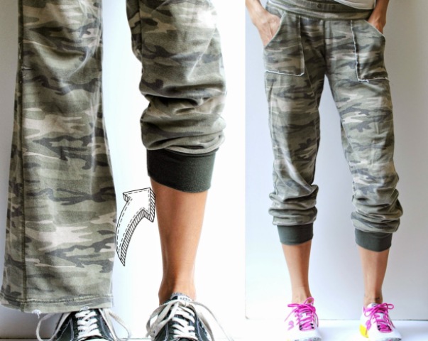 Comfortable DIY Refashioned Track Pants