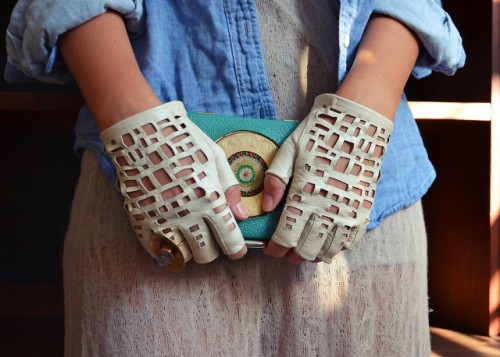 Cool DIY Chanel Inspired Cut Out Gloves