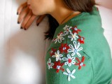 Cool Embroidery Project – Flowery Shoulders1