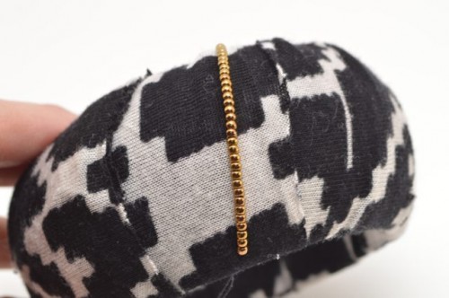 Cozy DIY Fabric Wrapped And Beaded Bangle