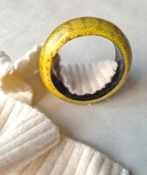 Picture Of Cozy DIY Felted Sweater Bangles 4