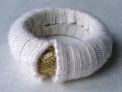 Cozy DIY Felted Sweater Bangles