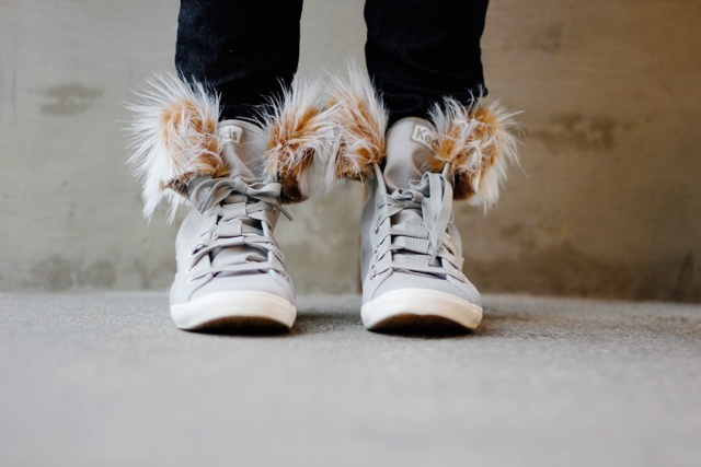 Cozy DIY Removable Fur Lined High Tops