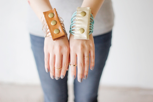 Creative DIY Leather Fringe Cuff Bracelet