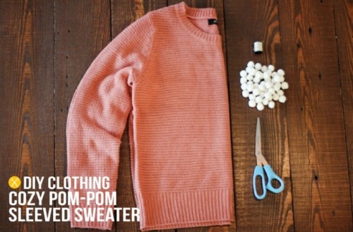 Creative DIY Pom Pom Sweater