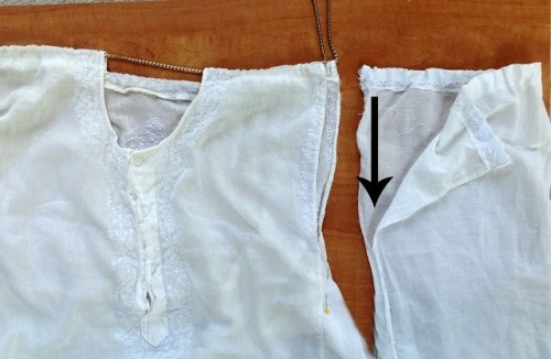 Cute And Delicate DIY Top From A Man’s Shirt