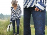DIY Bleach Patterned Jeans 8