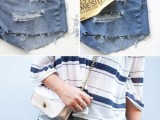 DIY Distressed Denim Shorts From Your Old Jeans5