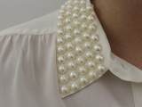 DIY Stylish Pearl Stud Collar