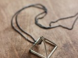 DIY Triangle Prism Necklace 2