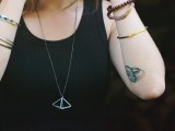 DIY Triangle Prism Necklace 7