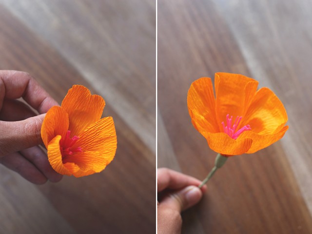 Delicate DIY Paper Flower Crown 24