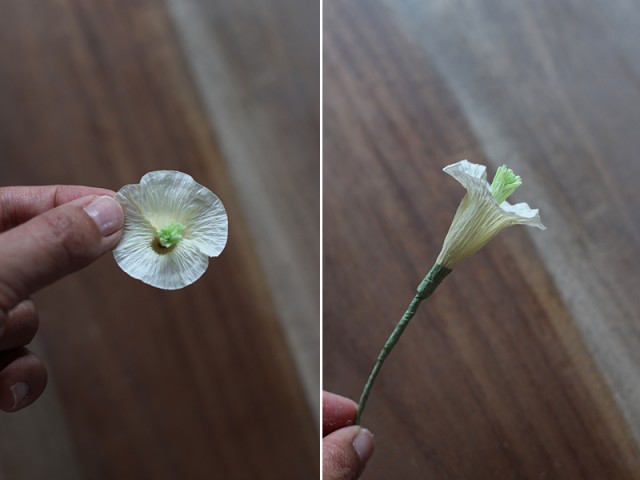 Delicate DIY Paper Flower Crown 31