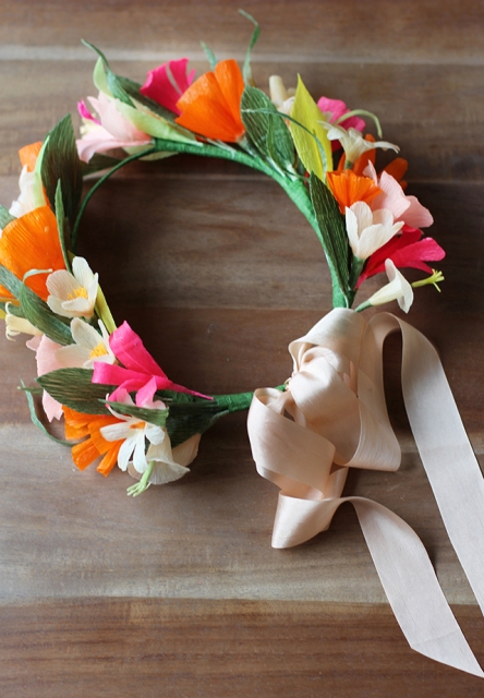 Picture Of Delicate DIY Paper Flower Crown 39