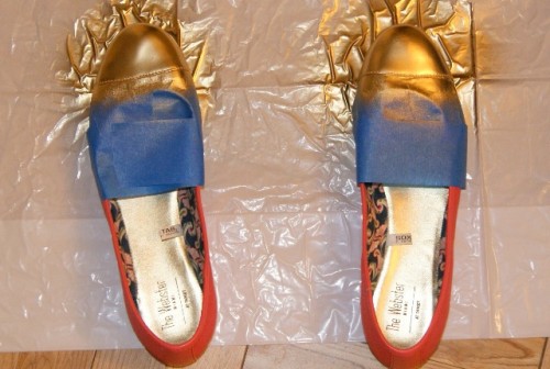 Easy To Make DIY Capped Toe Flats For This Season