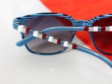 Easy-To-Make DIY Striped 4th Of July Sunglasses