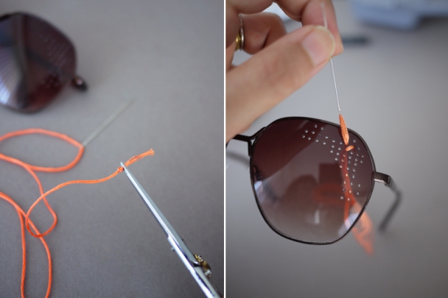 Floral DIY Embroidered Sunglasses 4