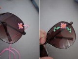 Floral DIY Embroidered Sunglasses5