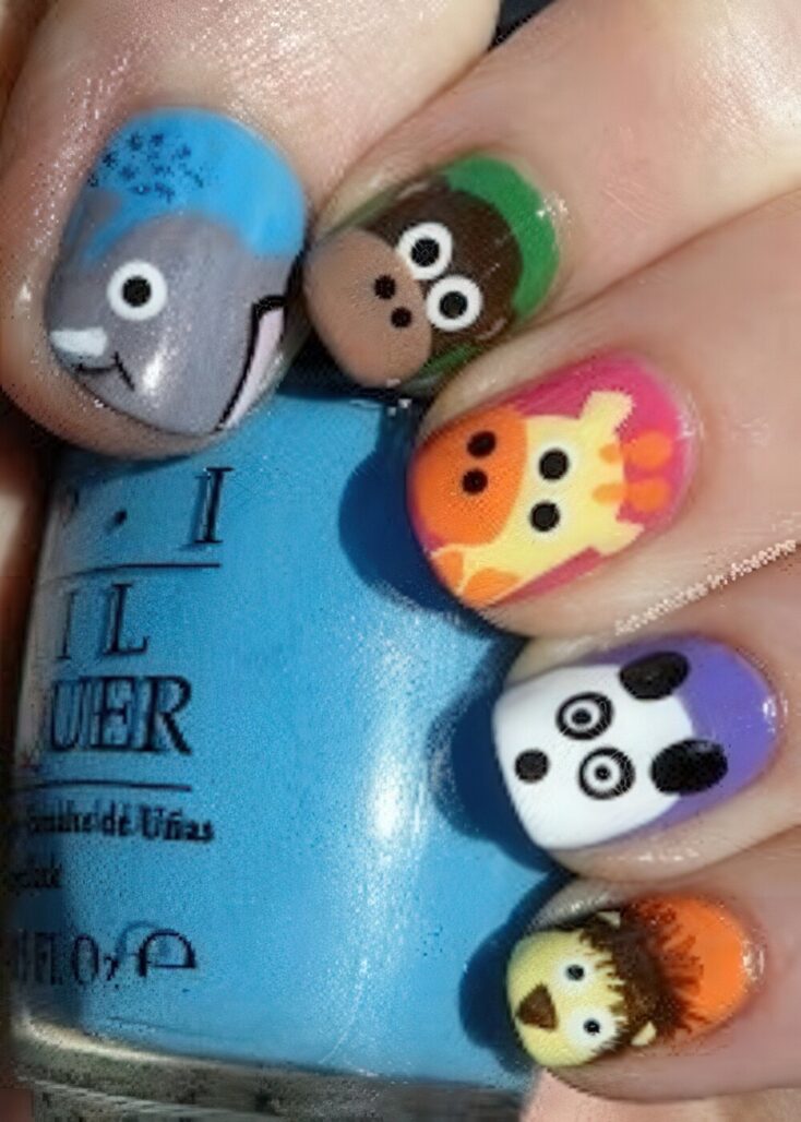15 Funny Cartoon Nail Art Designs - Styleoholic