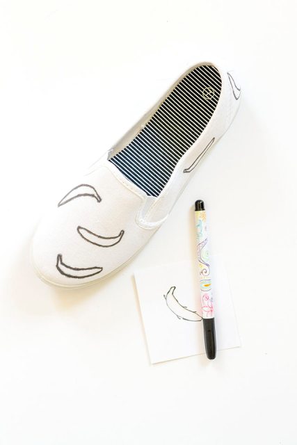 Funny DIY Fruit Printed Canvas Shoes