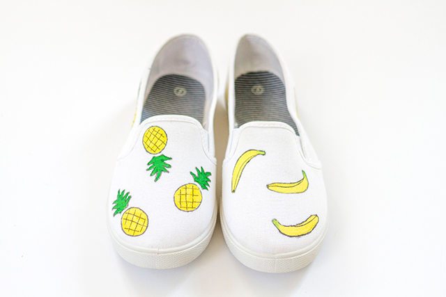 Funny DIY Fruit Canvas Shoes 8