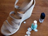 Funny DIY Studded Sandals For This Summer 2