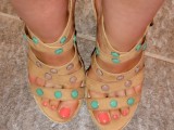 Funny DIY Studded Sandals For This Summer 4