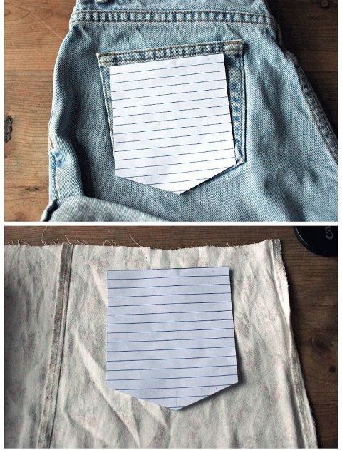 DIY Shorts Remodel With Floral Pockets