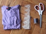 Gentle DIY Lace Insert T-Shirt2