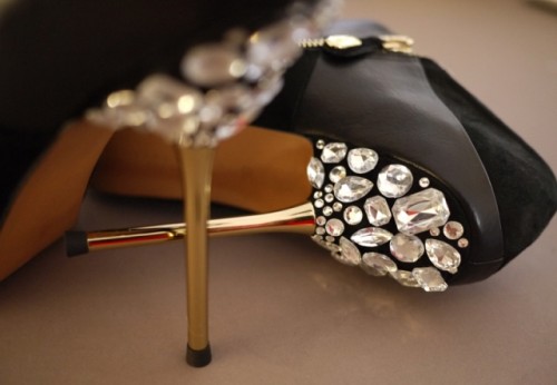 Glamorous DIY Miu Miu Jeweled Heels