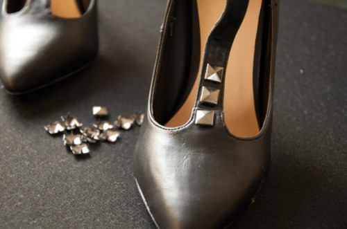 Gorgeous and Easy DIY Studded Heels
