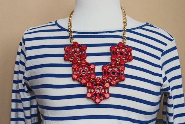 Nautical DIY Red Necklace