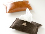 Necessary DIY Leather Travel Tissue Pouch2