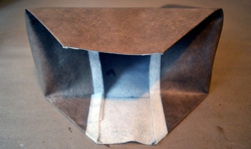 No Sew DIY Leather Paper Bag Clutch
