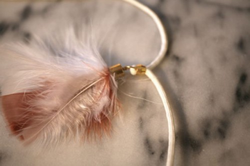 Original DIY Natural Feather Necklace