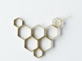 Original DIY Honeycomb Statement Necklace3