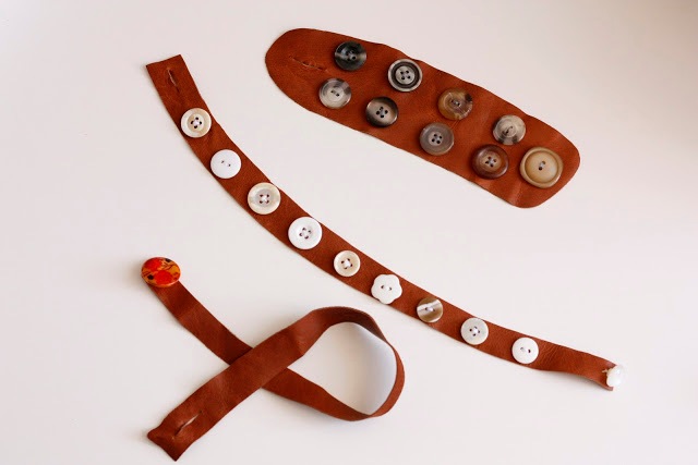 Picture Of Original DIY Leather Button Cuffs 2