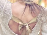 Pretty DIY Bow Sweater In the Back 11