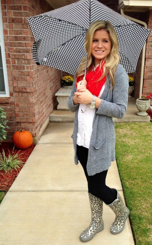 Picture Of Rainy Day Outfit Ideas 16