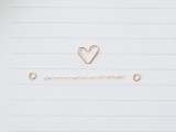 Romantic DIY Chain Heart Ring5