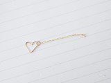 Romantic DIY Chain Heart Ring6